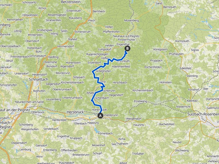 Pegnitztal-Radweg | Fahrradtour | Komoot
